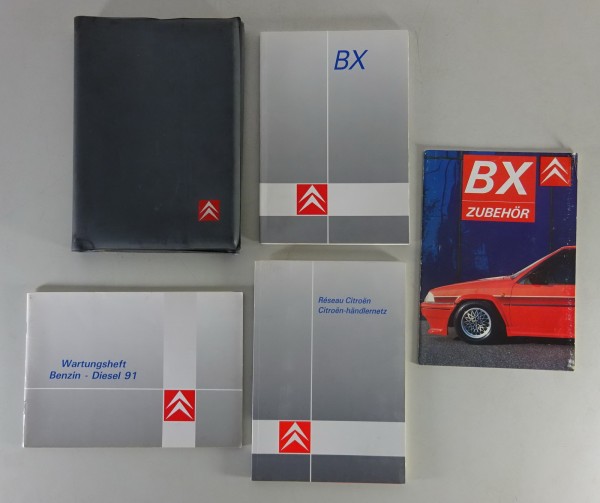 Bordmappe mit Betriebsanleitung Citroen BX 14 / 16 / 19 + GTI + 16V + Break 1991