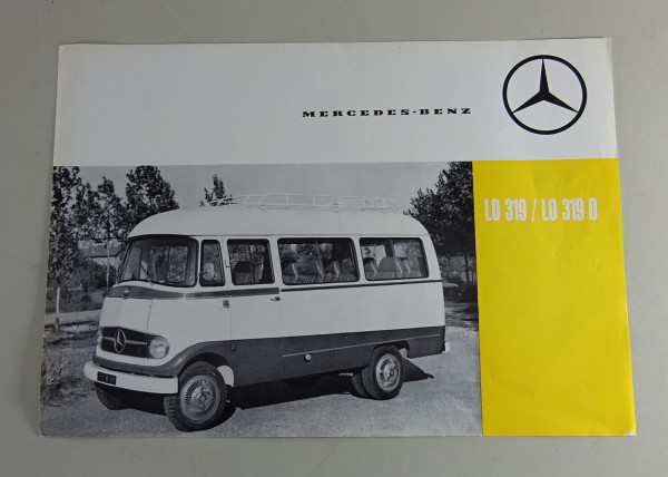 Prospektblatt / Datenblatt Mercedes-Benz Lo 319 / 319 D Stand ca. 1960