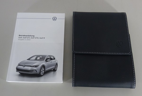 Bordmappe + Betriebsanleitung VW Golf 8 / VIII + GTI / GTD / R Stand 11/2022