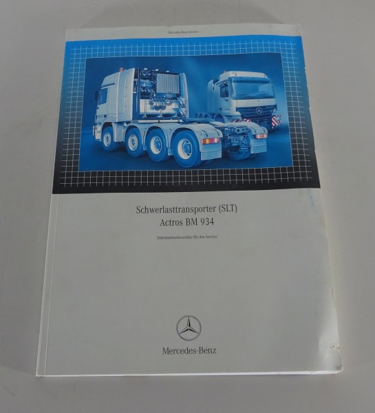 Werkstatthandbuch Mercedes Actros 934 Schwerlasttransporter SLT Stand 10/2004