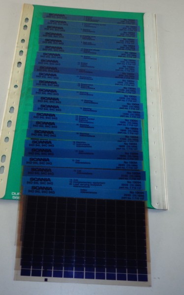 Microfich Teilekatalog / Parts List Scania LKW 94 D L C G Stand 10/1999