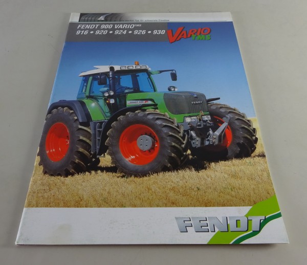 Prospekt Fendt Farmer 900 Vario TMS 916 / 920 / 924 / 926 / 930 Stand 10/2003
