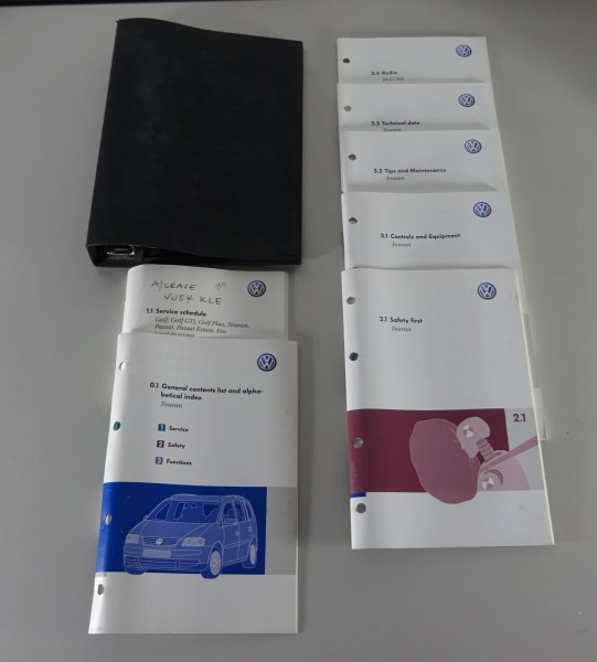 Owner's Manual / Handbook + Wallet VW Touran I Typ 1T printed 11/2005