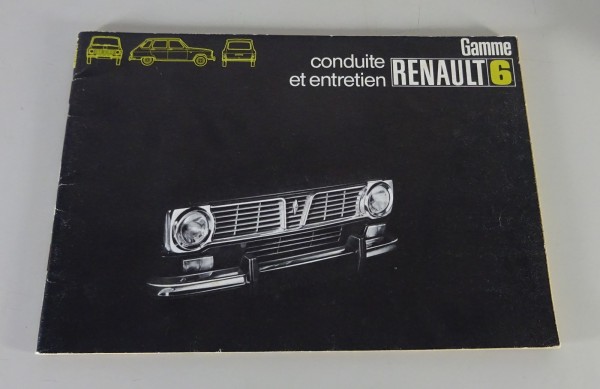 Conduite et Entrieten Renault R6 Typ R.1180 / R.1181 etat 01/1972