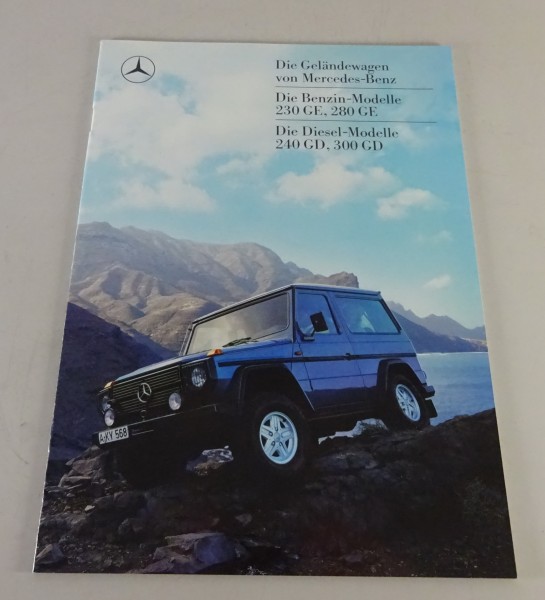 Prospekt Mercedes-Benz G-Klasse W460 kurz / lang + Cabrio Stand 02/1987