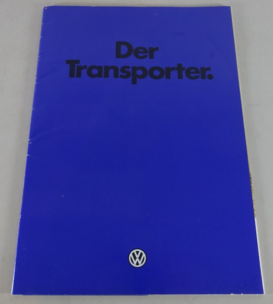 Prospekt / Broschüre VW T3 Transporter Stand 01/1982