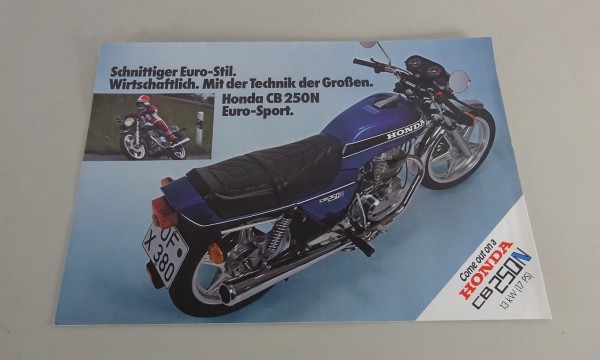 Prospekt / Broschüre Honda CB 250N Euro-Sport