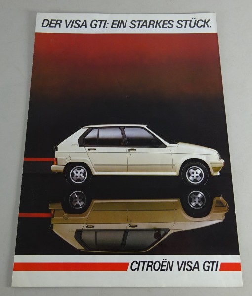 Prospekt / Broschüre Citroën Visa GTI | Ein starkes Stück Stand 11/1984