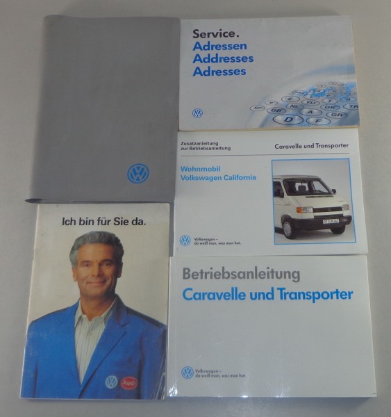 Bordmappe + Betriebsanleitung VW Bus T4 California Stand 1991