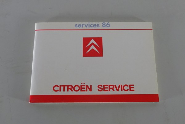 Carnet de chequés blanc Citroen 2CV, BX, CX, Visa, AX benzine etat 07/1985