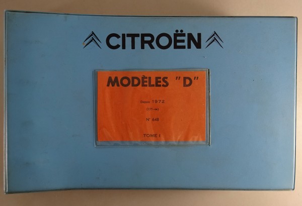 Teilekatalog / Parts Catalog Citroen DS 20 / 21 / 21ie / 23 / 23ie / D Special..