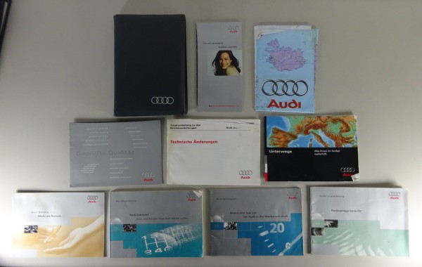 Bordmappe + Betriebsanleitung Audi Cabrio Typ 89 / 80 Cabriolet B4 von 07/1997