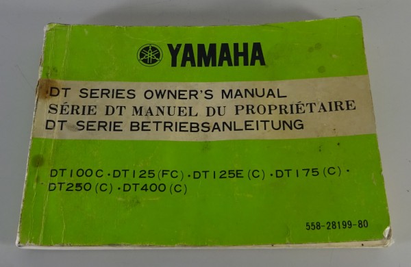 Betriebsanleitung Yamaha DT 100 C, DT 125 (FC), DT 125 É (C), DT 175 (C)....