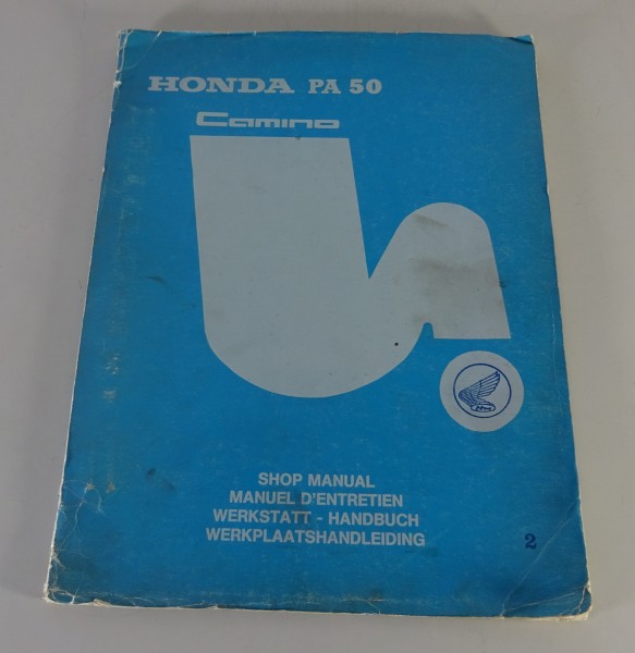 Werkstatthandbuch Workshop Manual Honda Mofa PA 50 Camino