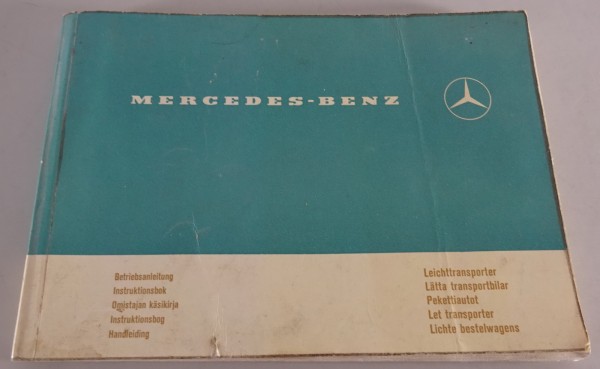 Betriebsanleitung Mercedes Benz L 206 D / 306 D Harburger Leichttransporter´1972