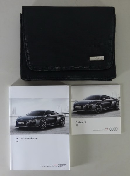 Bordmappe + Betriebsanleitung Audi R8 Coupé & Spyder Typ 4S Stand 11/2016