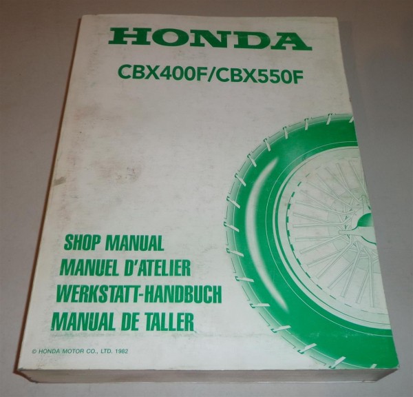Werkstatthandbuch Honda CBX 400 F, CBX 550 F, Stand 1982