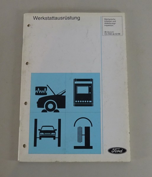 Werkstatthandbuch Werkstattausrüstung Ford Stand 02/1998