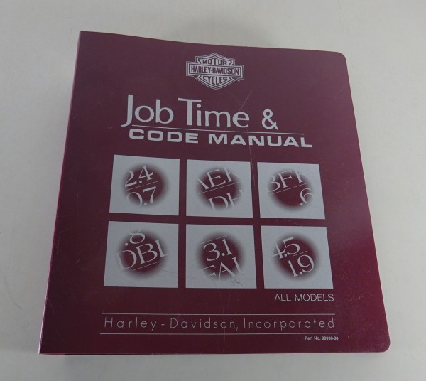 Job Time / Code Manual Harley Davidson All 2005 Models from 08/2004