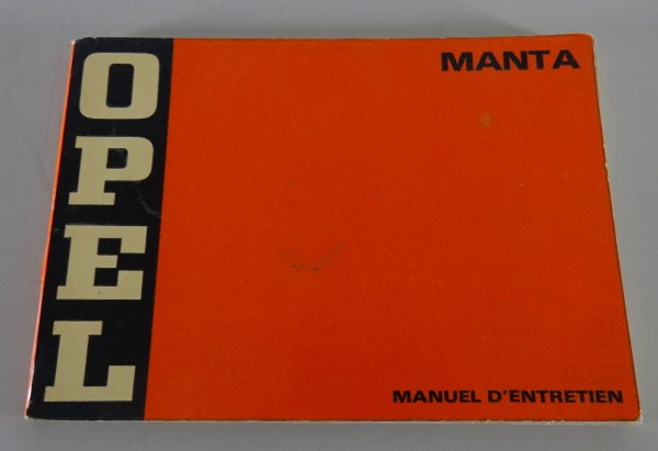 Betriebsanleitung / Handbuch Opel Manta A von 02/1971 Französisch