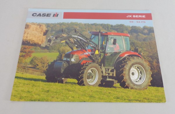 Prospekt / Broschüre Case IH Traktor JX Serie JX60 - JX95 von 02/2007