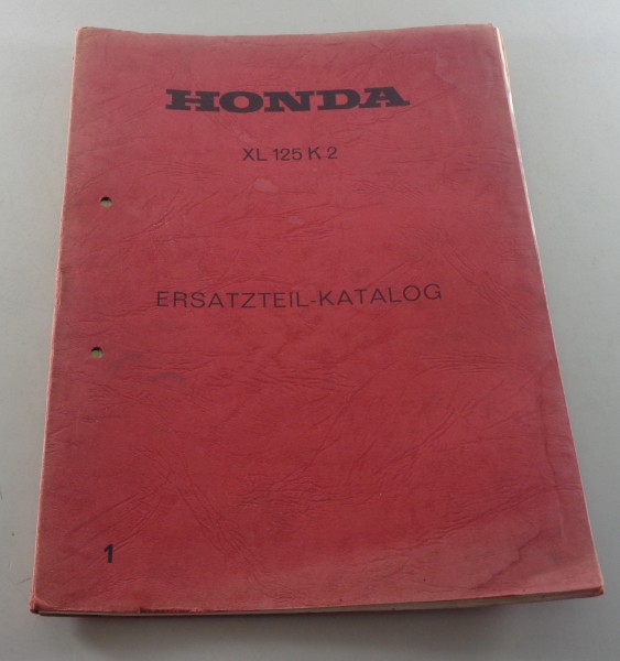 Teilekatalog / Ersatzteilkatalog Honda XL 125 K 2