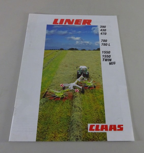 Prospekt / Broschüre Claas Liner 390 / 430 / 470 / 780 / 780 L / 1550 v. 1995