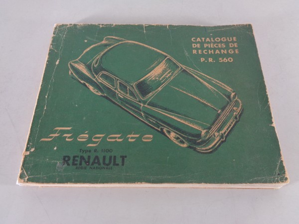 Teilekatalog / Spare Parts List Renault R.1100 Frégate von 02/1953