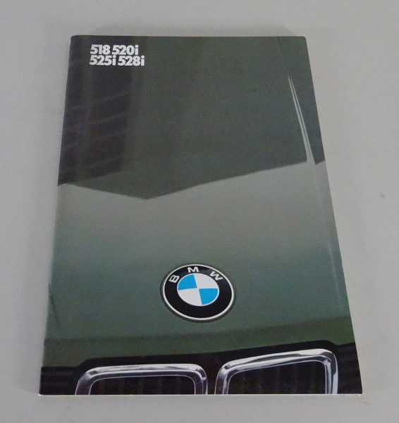 Prospect / Brochure BMW 5er E28 518 / 520i / 525i / 528i RHD from 01/1983