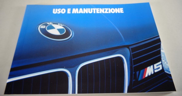 Uso e manutenzione / manuale BMW Serie 5 E34 M5 stampato 08/1989