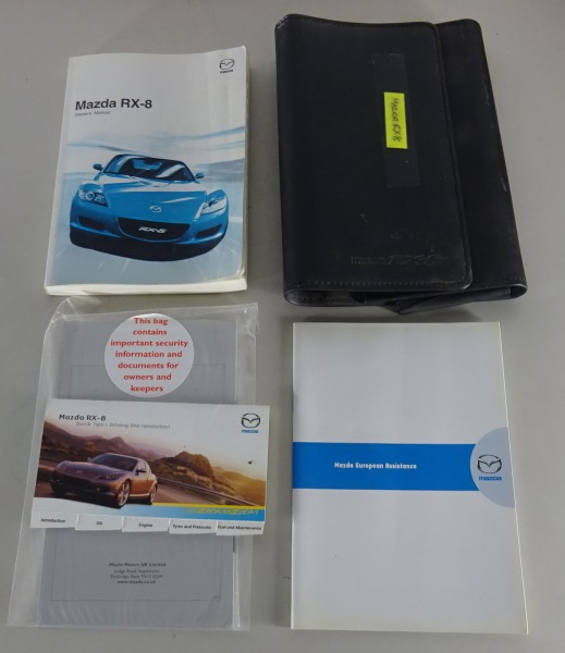 Handbook / Owner's Manual + Wallet Mazda RX 8 printed 02/2005