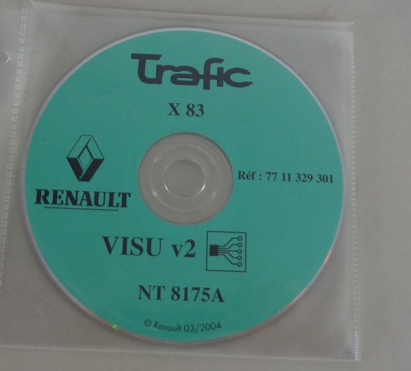 Elektrische Schaltpläne auf CD Renault Trafic X83 von 03/2004