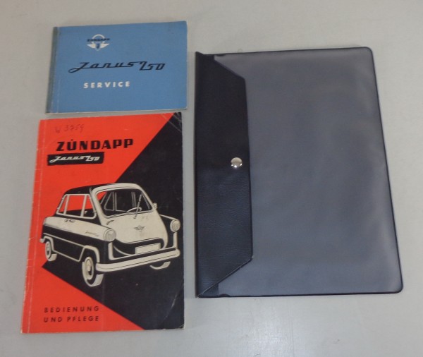 Bordmappe + Betriebsanleitung Zündapp Janus 250 von 01/1958