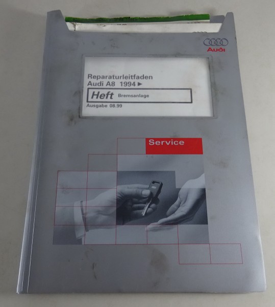 Werkstatthandbuch Audi A8 D2 Bremsanlage Stand 08/1999