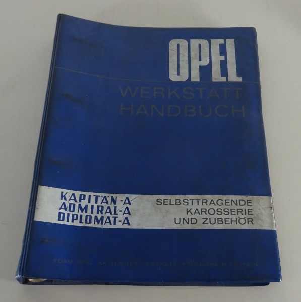 Werkstatthandbuch Opel Kapitän A / Admiral A / Diplomat A Karosserie von 04/1964