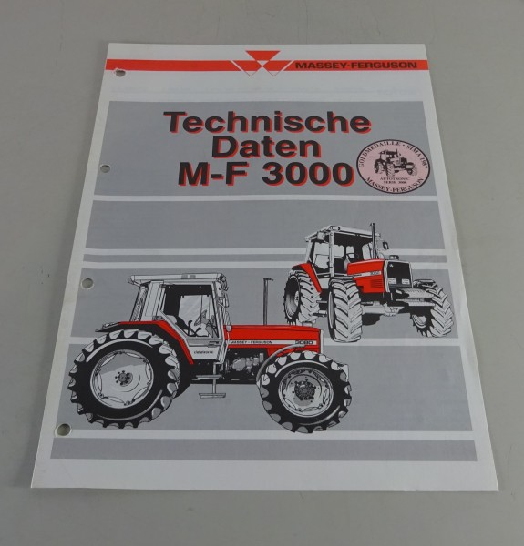 Prospekt Massey Ferguson MF 3050 A / 3060 / 3065 / 3070 / 3080 / 3090 v. 1988