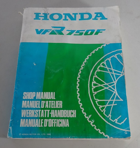 Werkstatthandbuch / Workshop Manual Honda VFR 750 F RC24, Stand 1986