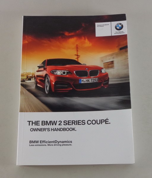 Owner's Manual BMW 2-Series Coupé F 22 Year 2015