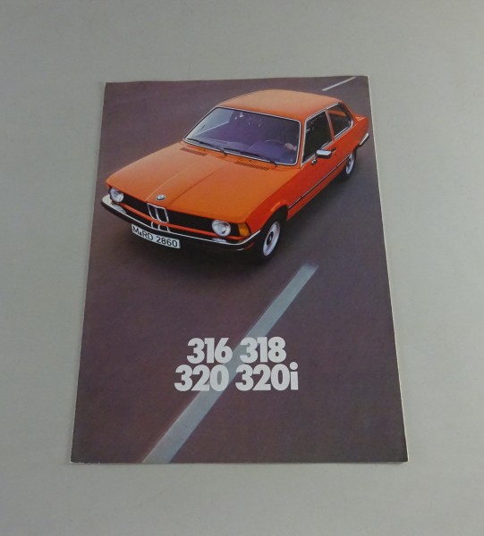 Faltprospekt / Prospekt BMW 3er E12 | 316 / 318 / 320 / 320i Stand 2/1976