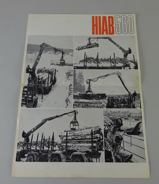 Prospekt / Broschüre HIAB 560 LKW-Ladekran Stand 10/1970