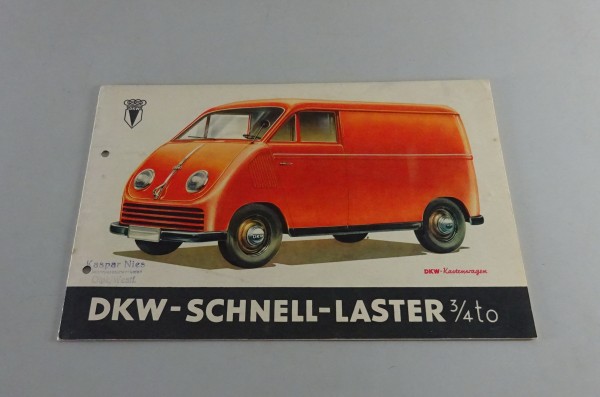 Prospekt / Broschüre DKW Schnell - Laster 3/4 Tonner | 0,75 to Stand 09/1950