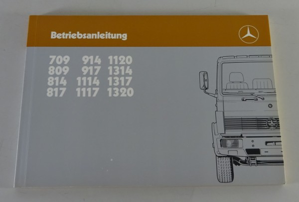 Betriebsanleitung Mercedes Benz LKW Leichte Klasse 709 - 1320 Stand 10/1986