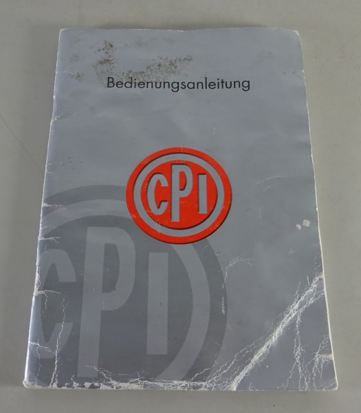 Betriebsanleitung / Handbuch CPI Roller JP 50 / JR 50 / QM 50
