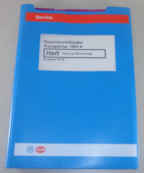 Werkstatthandbuch VW Bus / Transporter T4 Heizung, Klimaanlage Stand 02/1992