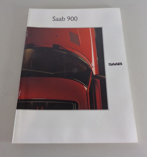 Prospekt / Broschüre Saab 900 Turbo 16 / S / Cabrio / 900 i ... Modelljahr 1990