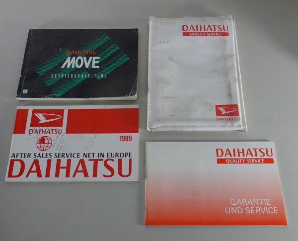 Bordmappe + Betriebsanleitung / Handbuch Daihatsu Move Typ L901 Stand 1999