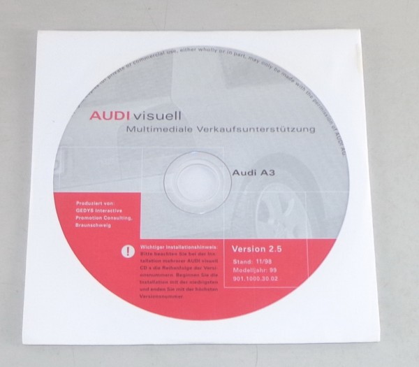 Presseinformationen / Produktpräsentation Audi A3 Stand 11/1998