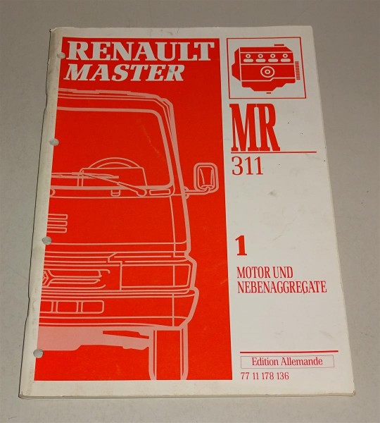 Werkstatthandbuch Renault Master Motor Stand 1994
