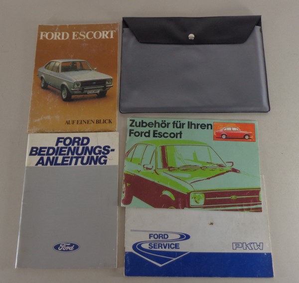 Bordmappe + Betriebsanleitung Ford Escort Mk. II Stand 1978