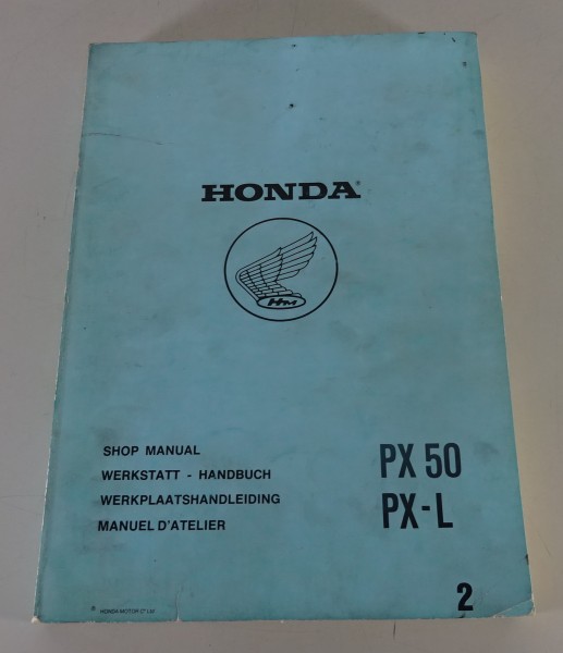 Werkstatthandbuch Workshop Manual Honda PX 50 / PX-L Mofa / Mokick Stand 1982